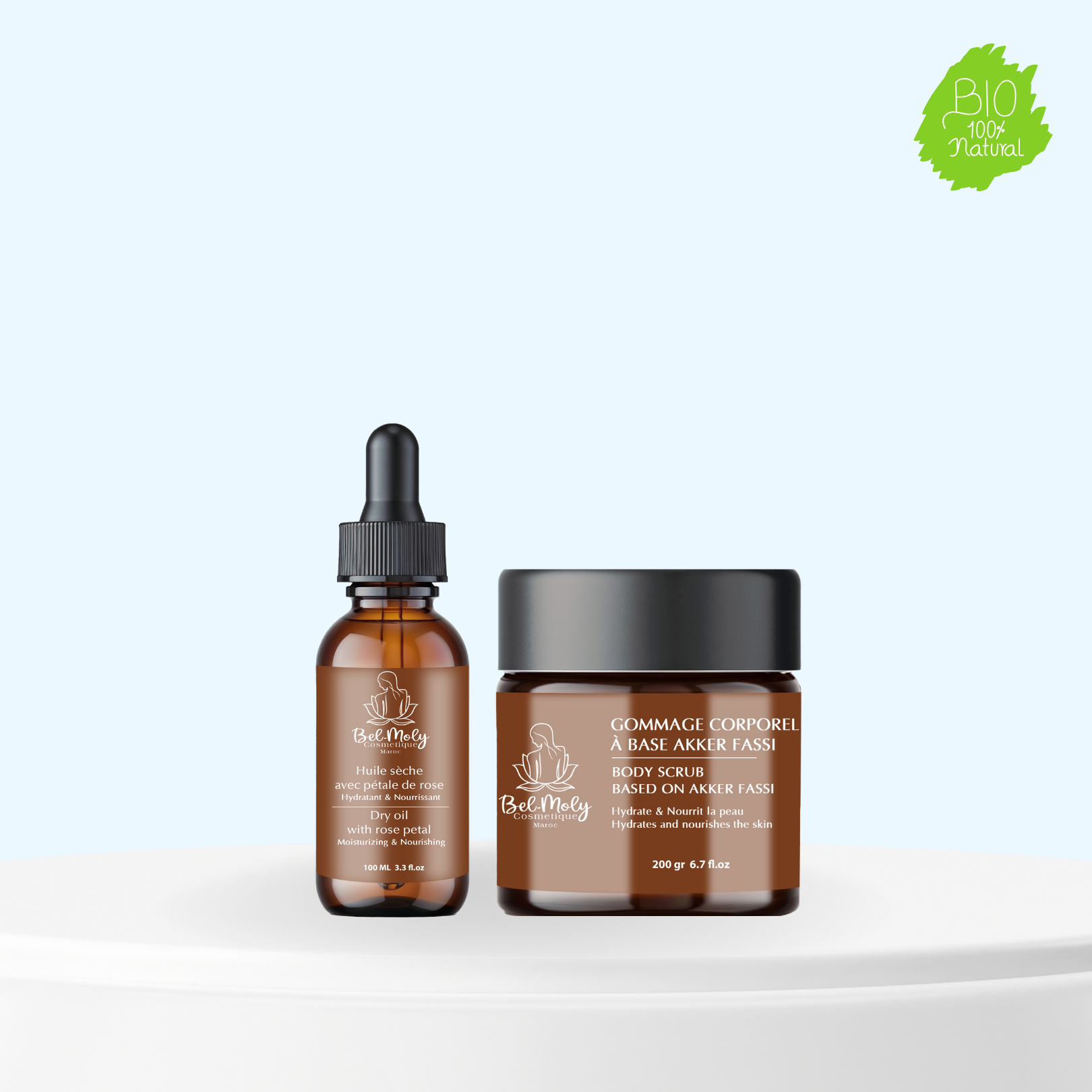 Belmoly Pack Exfoliation et Hydratation Corporelle
